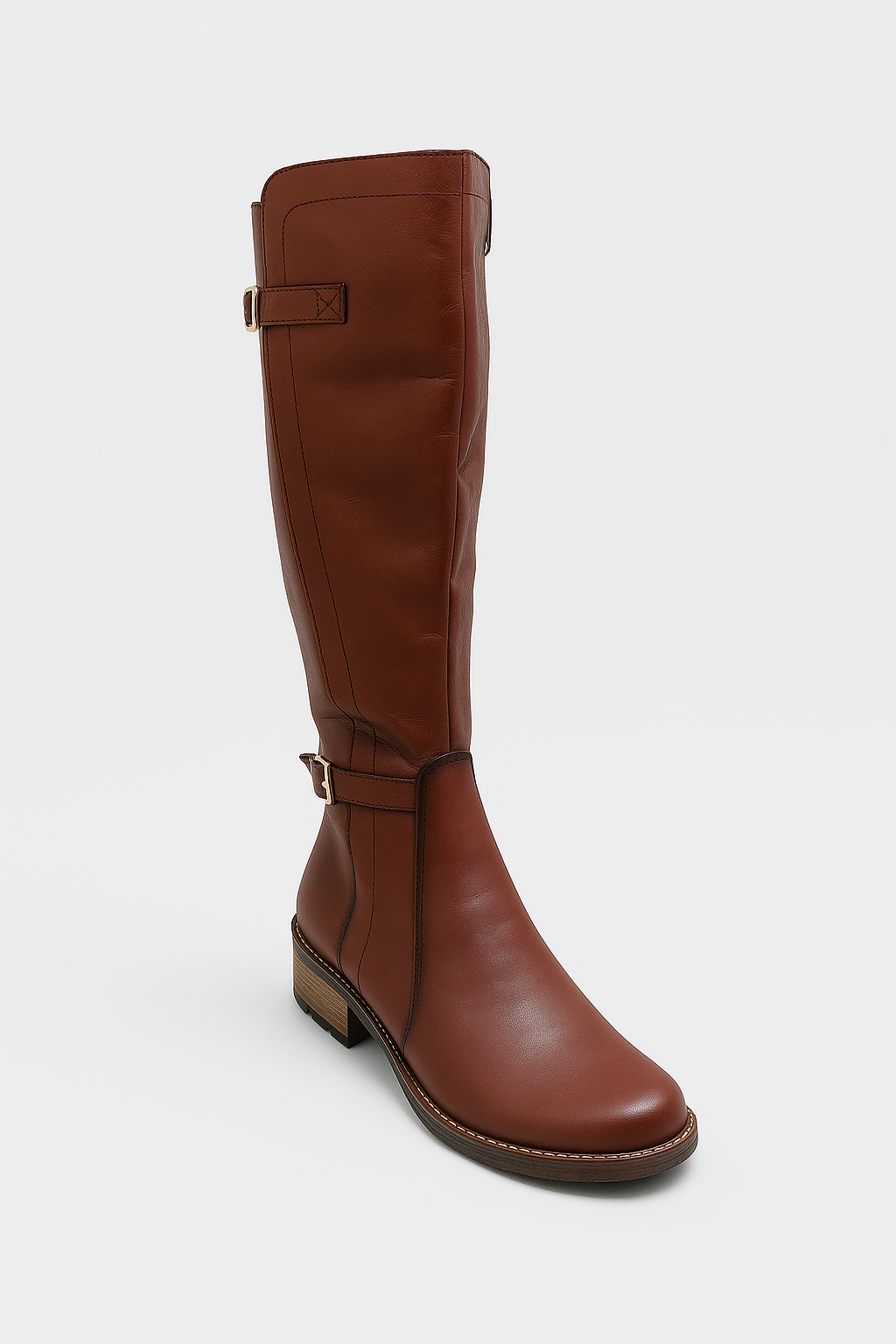 PRESTIGE BRANDY, botas de cuero brandy para mujer — D'Poder — miniatura 2