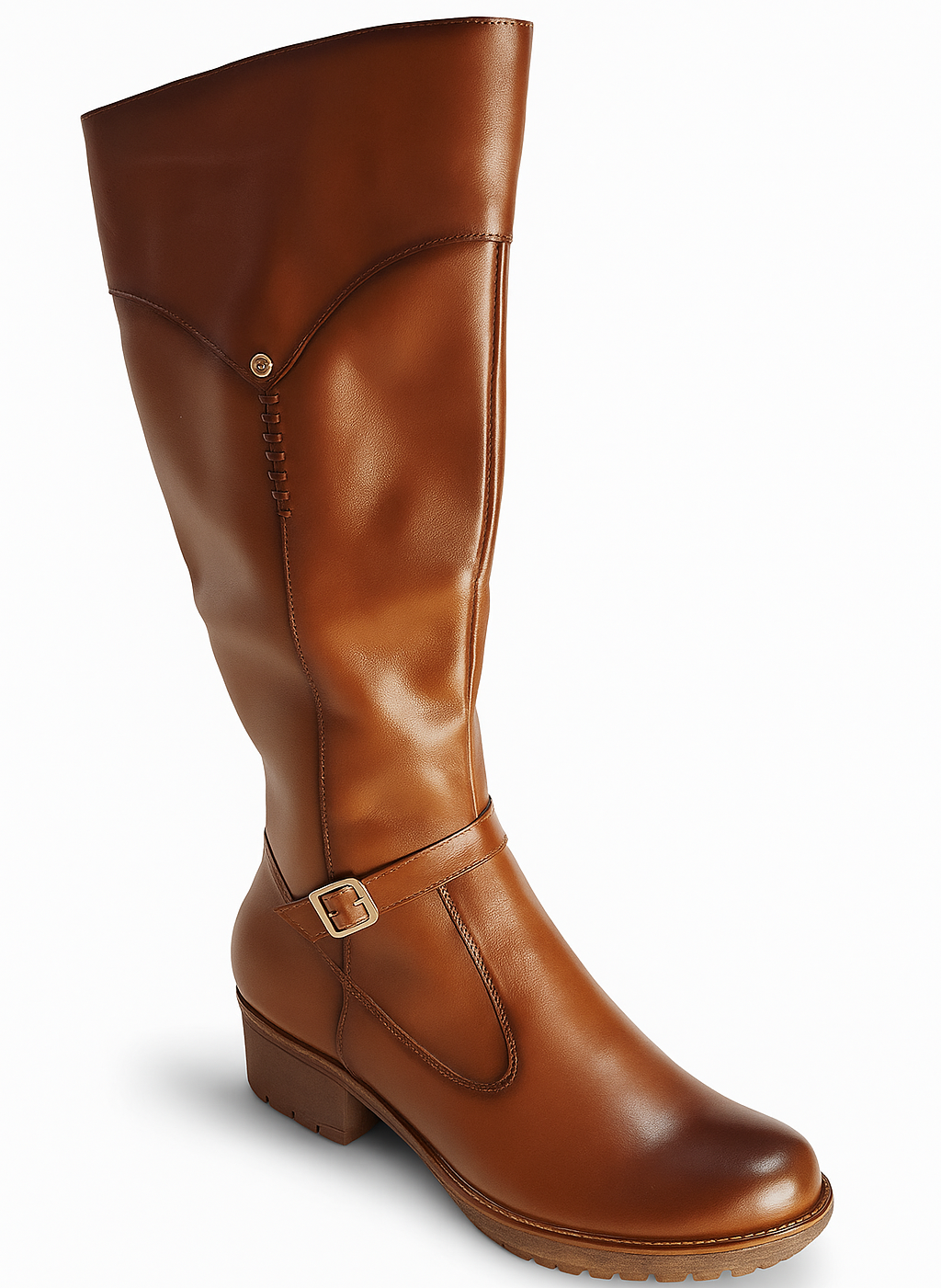 PRESTIGE - CAMEL, botas de cuero camel para mujer — D'Poder — miniatura 4