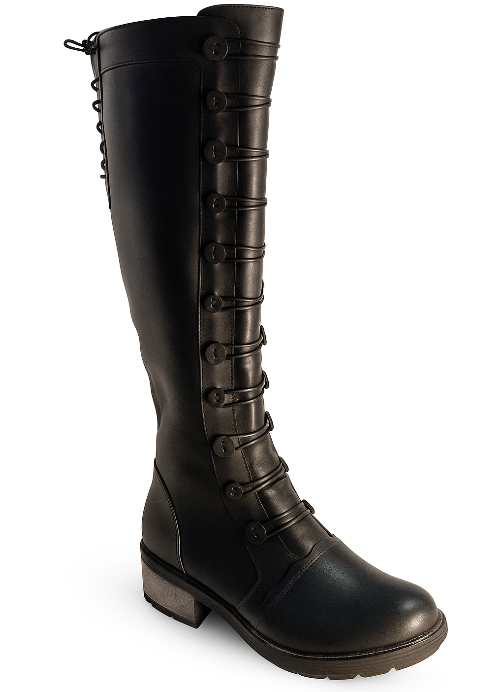 PRESTIGE NEGRO, botas de cuero negro para mujer — D'Poder — vista 1
