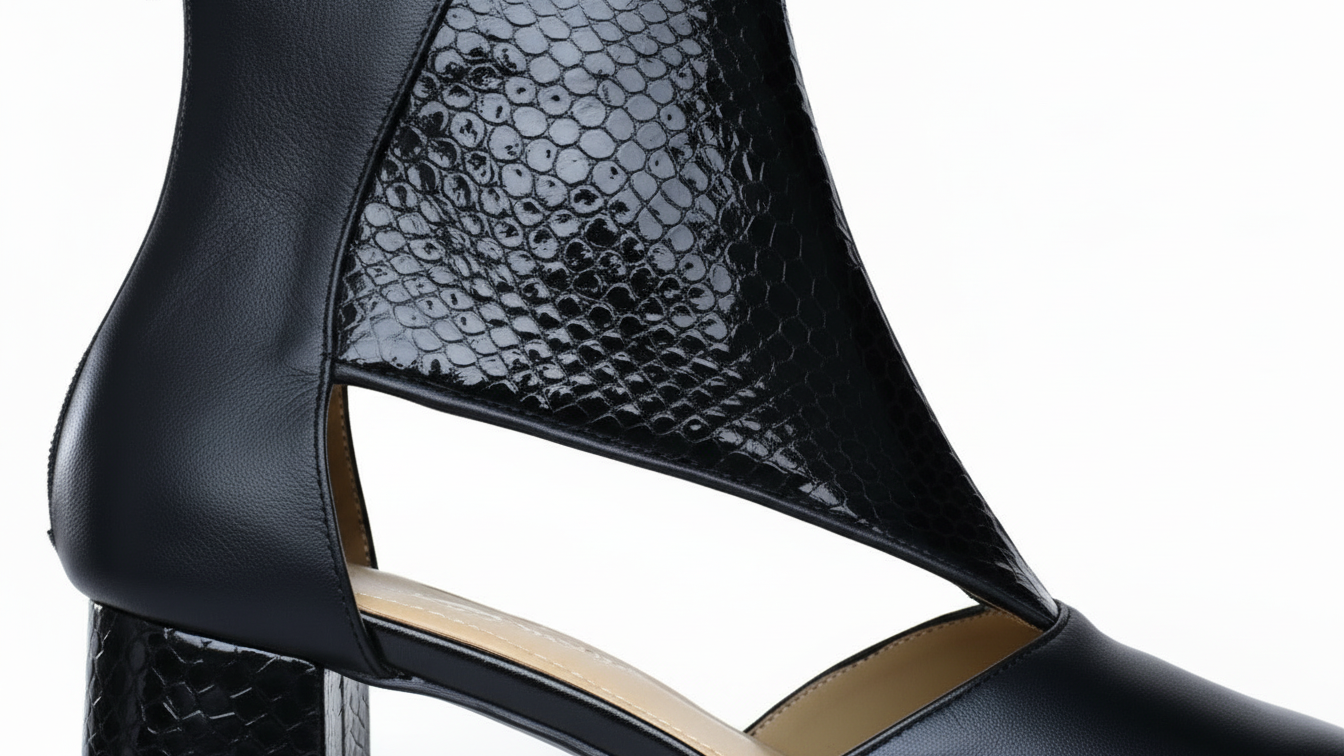 BLOOMING NERA, botines de cuero negro para mujer — D'Poder — miniatura 4