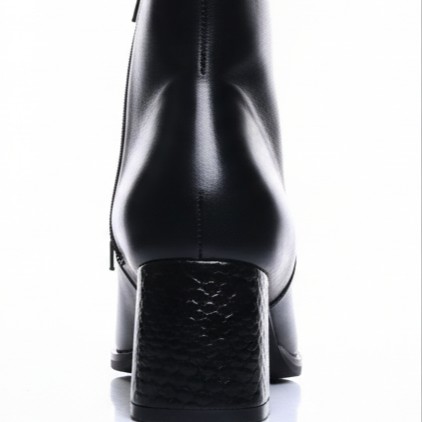 BLOOMING NERA, botines de cuero negro para mujer — D'Poder — miniatura 5
