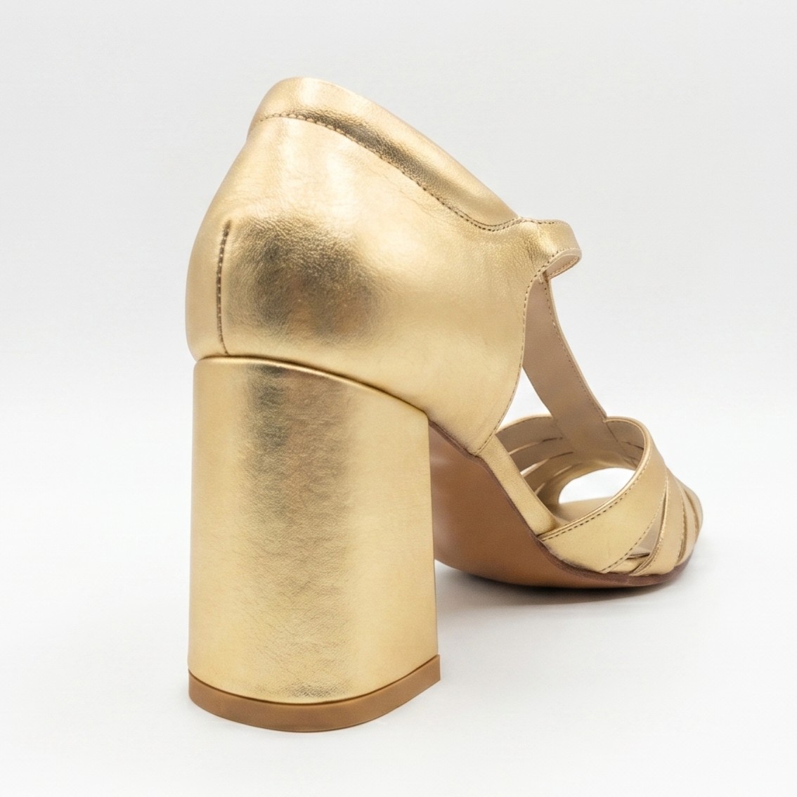 BRISA - DORADA, zapatos de vestir de cuero dorado para mujer — D'Poder — miniatura 4