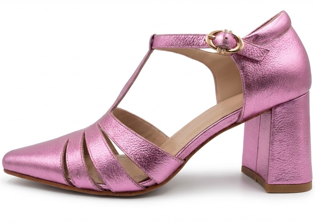 BRISA MAGENTA, sandalias de cuero magenta para mujer — D'Poder — miniatura 2