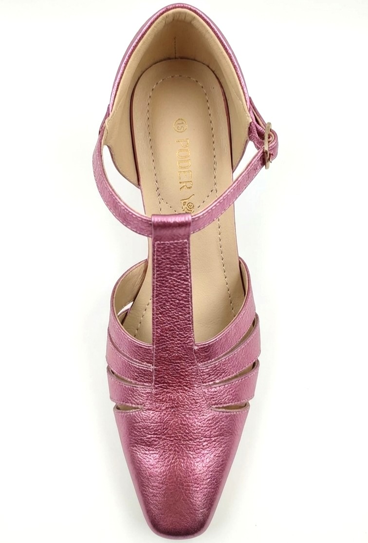 BRISA MAGENTA, sandalias de cuero magenta para mujer — D'Poder — miniatura 5