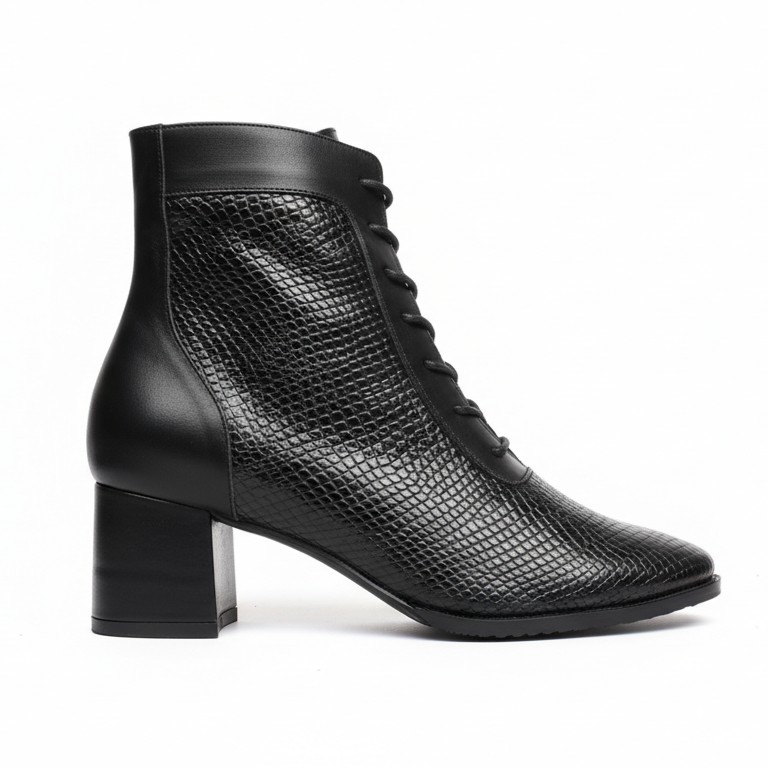 EDEN NERA VERSION 2, botines de cuero negro para mujer — D'Poder — miniatura 2