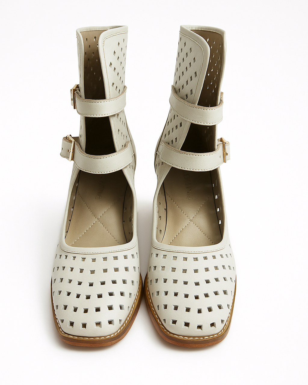 LUNE BLANCO, botines de cuero blanco para mujer — D'Poder — miniatura 2