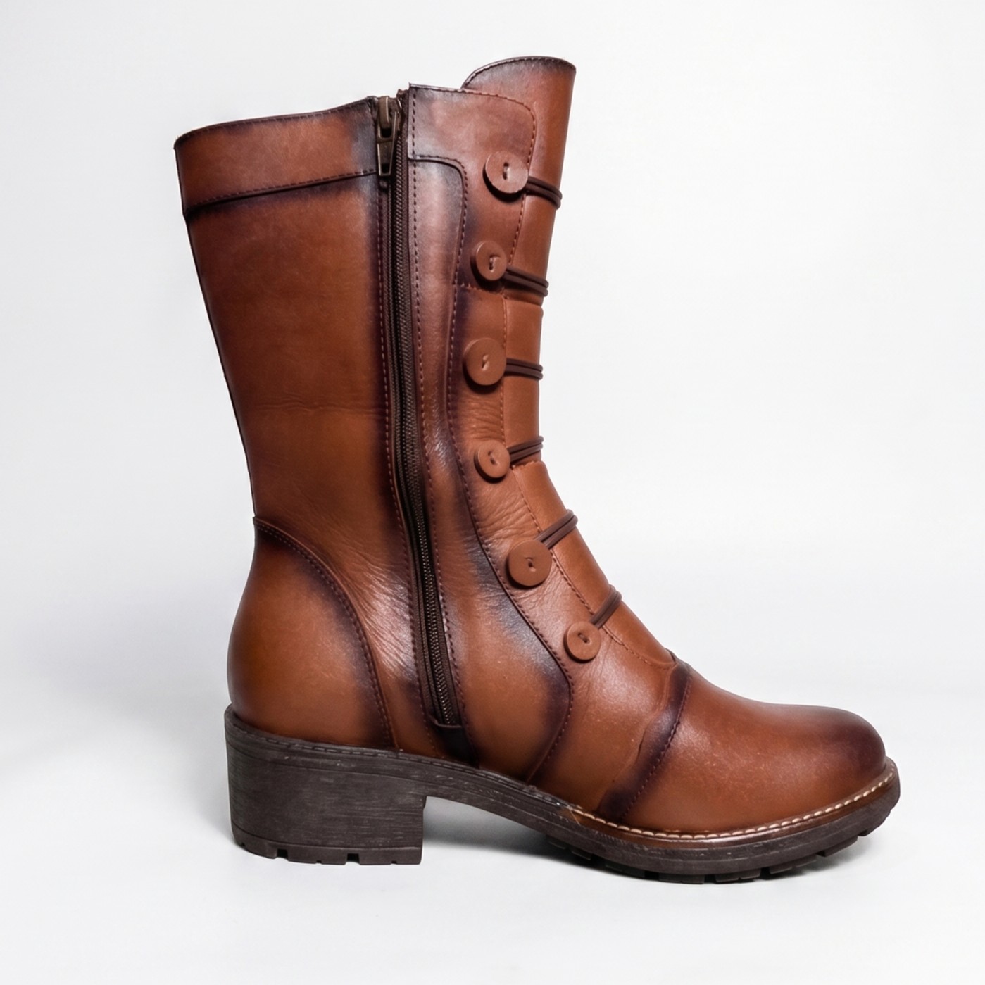 VELMONT - WHISKY, medias botas de cuero whisky para mujer — D'Poder — miniatura 2