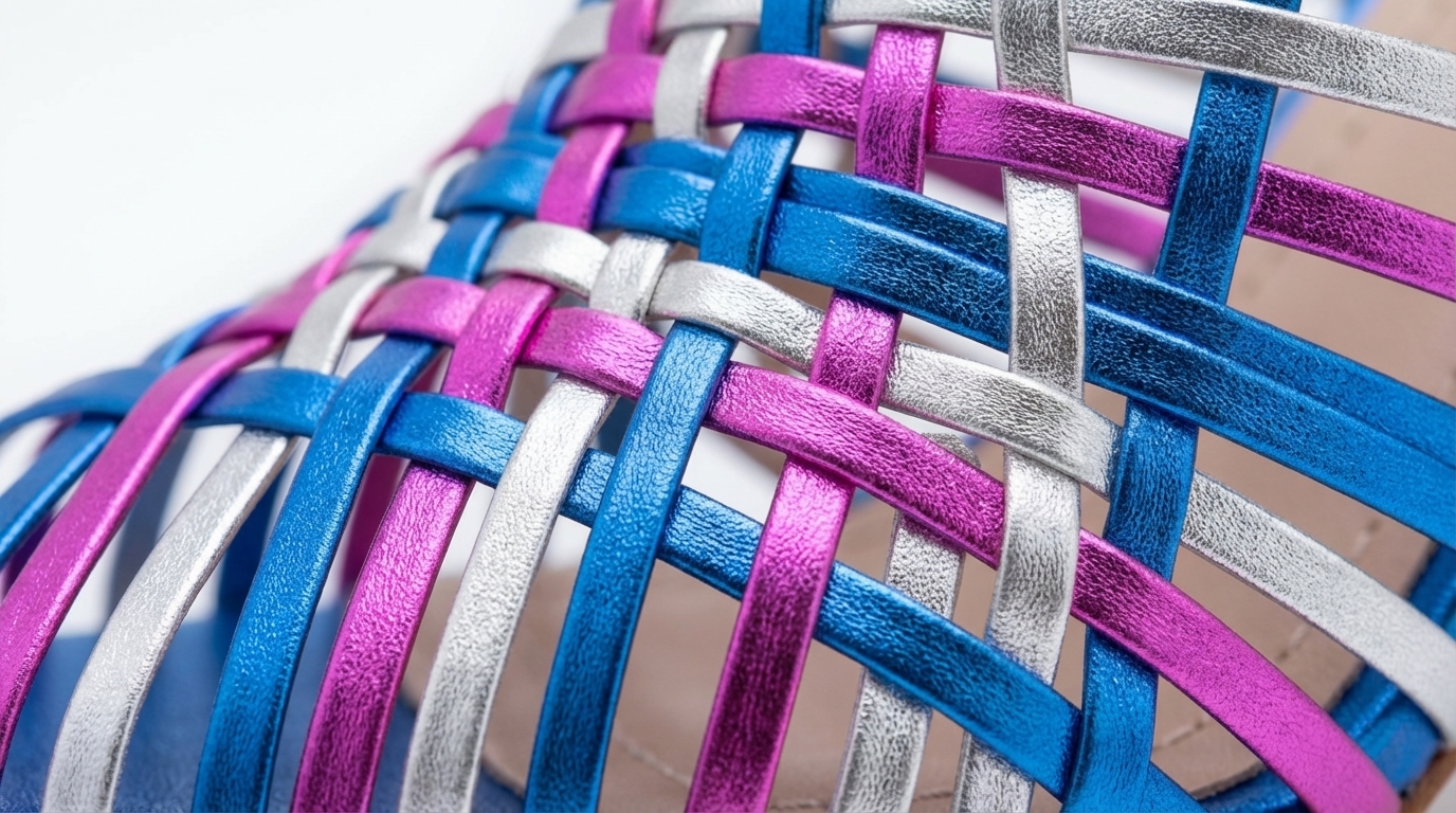 ANDINA AZUL, sandalias de cuero multicolor para mujer — D'Poder — miniatura 5
