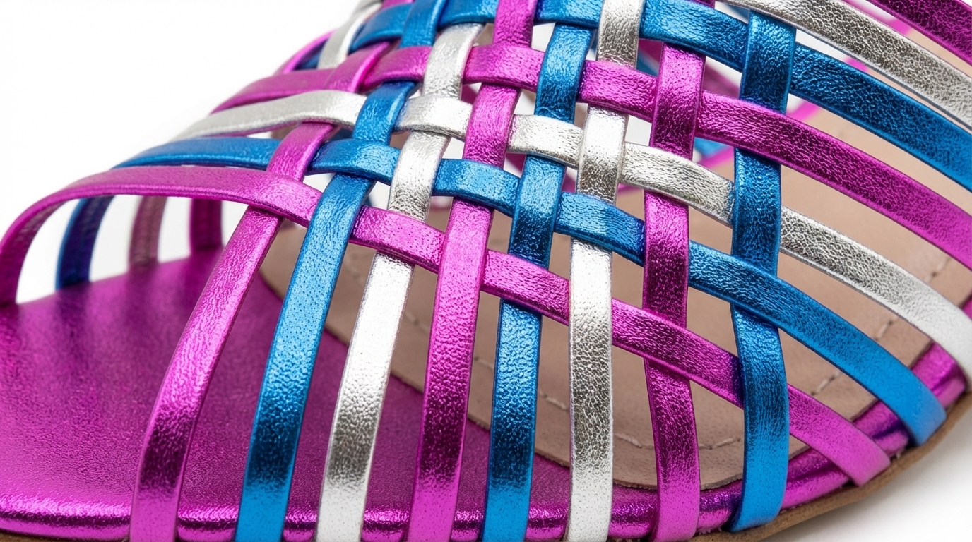 ANDINA FUCSIA, sandalias de cuero multicolor para mujer — D'Poder — miniatura 5