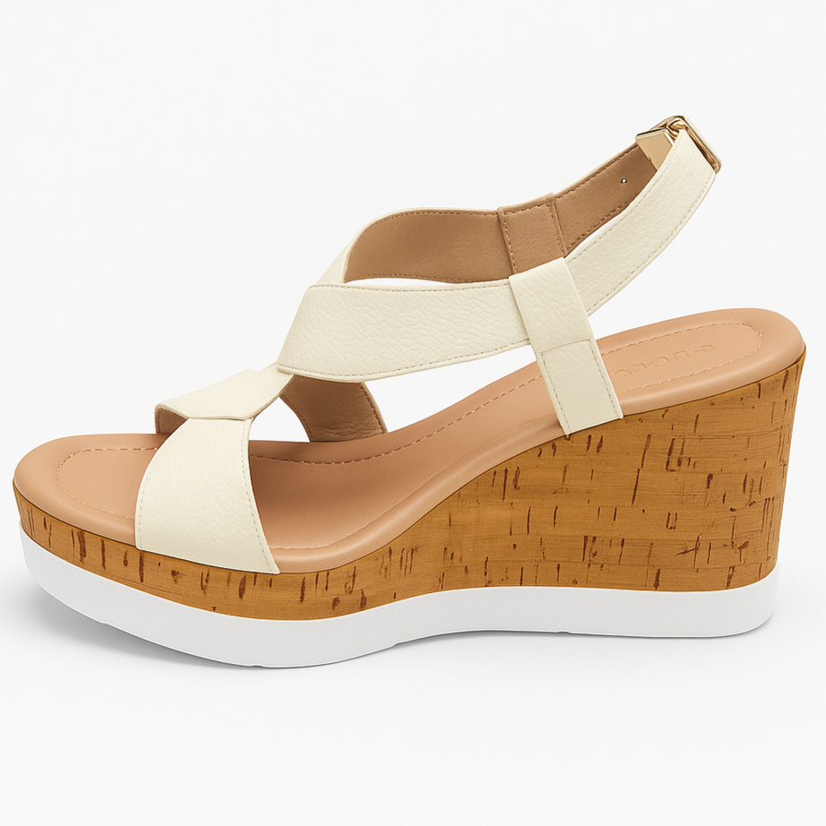 ATENEA - HUESO, sandalias de cuero hueso para mujer — D'Poder — miniatura 2