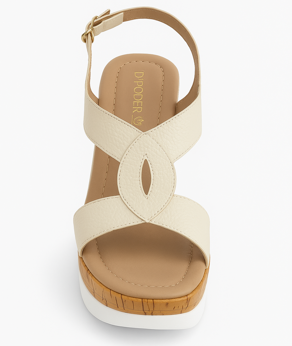 ATENEA - HUESO, sandalias de cuero hueso para mujer — D'Poder — miniatura 3