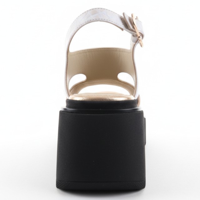 LIBRE, sandalias de cuero blanco para mujer — D'Poder — miniatura 5