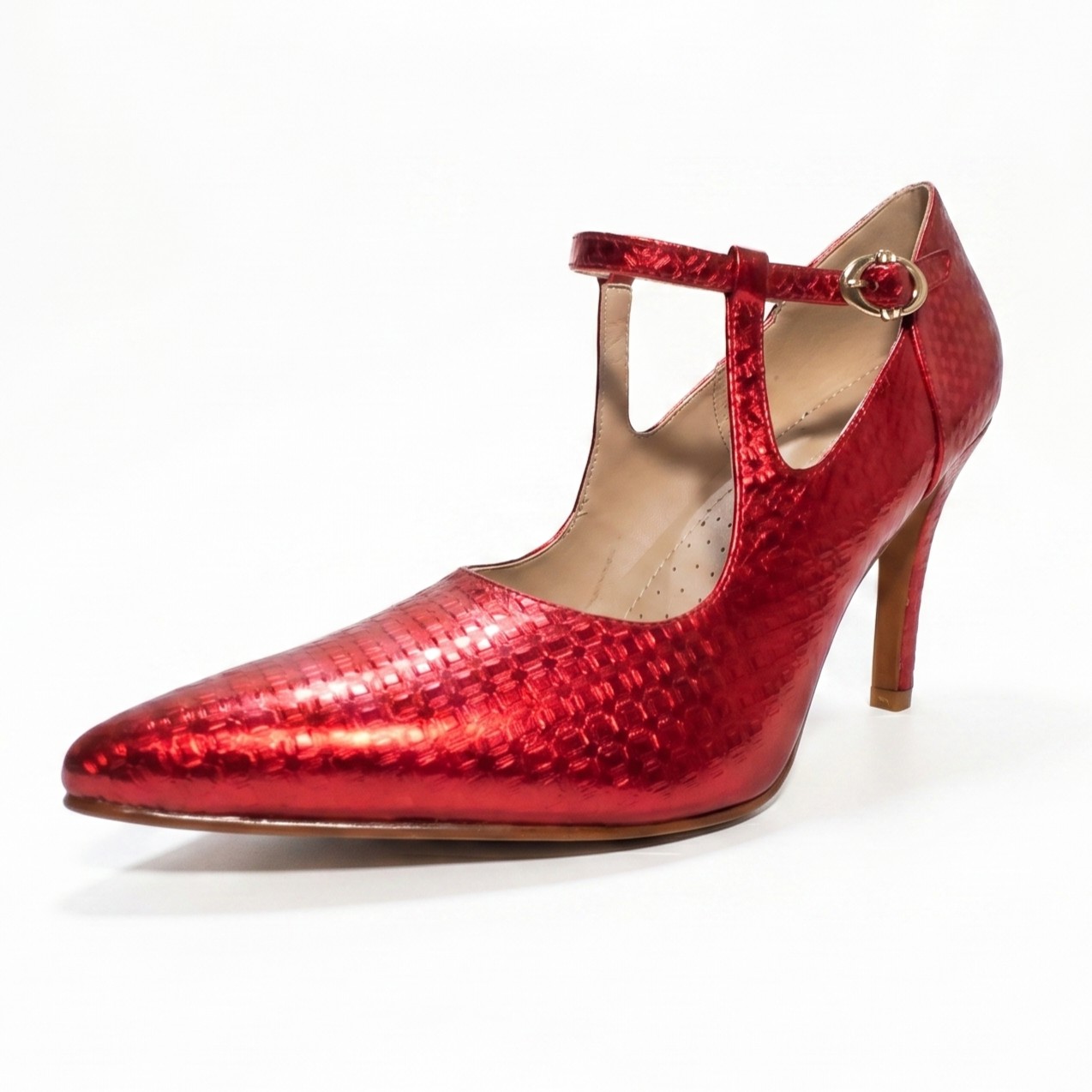 SOÑADA - ROJO, zapatos de vestir de cuero rojo para mujer — D'Poder — miniatura 2