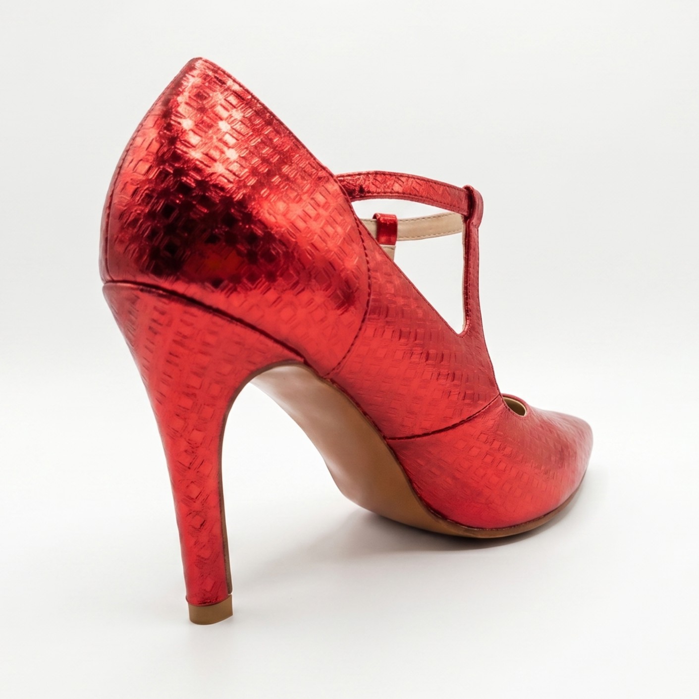 SOÑADA - ROJO, zapatos de vestir de cuero rojo para mujer — D'Poder — miniatura 3
