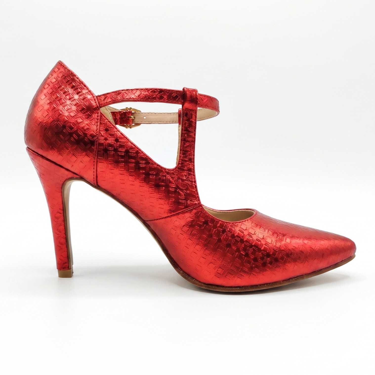 SOÑADA - ROJO, zapatos de vestir de cuero rojo para mujer — D'Poder — miniatura 4