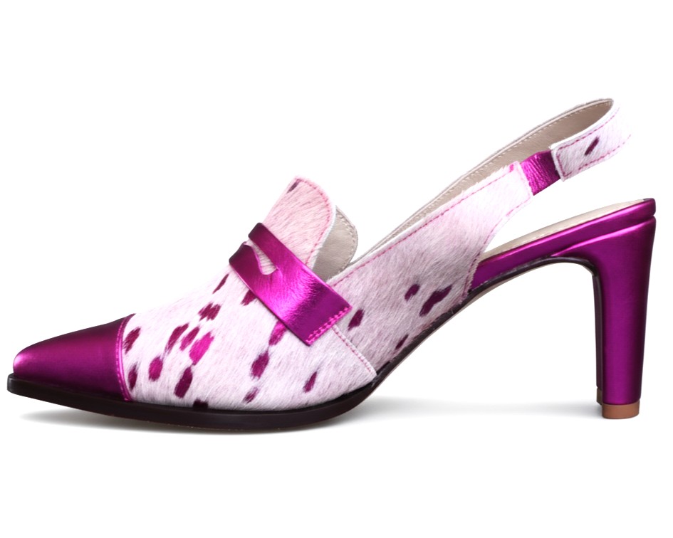 UNICA FUCSIA, sandalias de cuero fucsia para mujer — D'Poder — miniatura 2