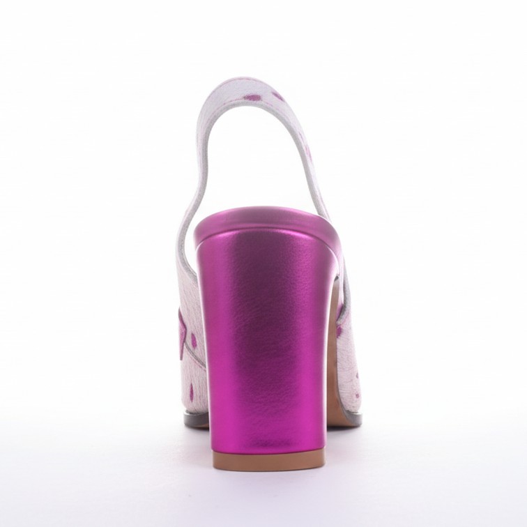 UNICA FUCSIA, sandalias de cuero fucsia para mujer — D'Poder — miniatura 5