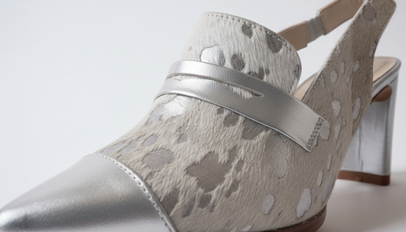UNICA PLATEADA, zapatos de vestir de cuero plateado para mujer — D'Poder — miniatura 5