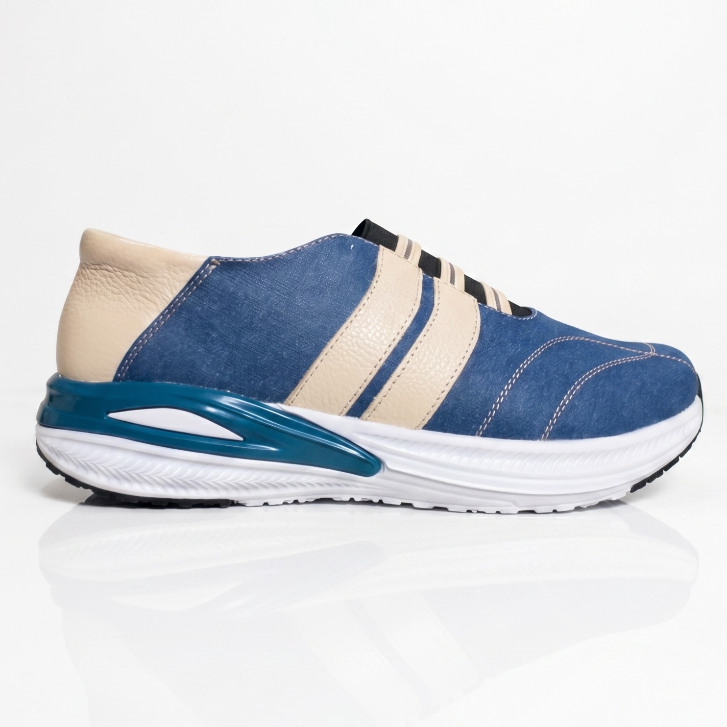 COSMICO, oxford de cuero azul marino para mujer — D'Poder — miniatura 4