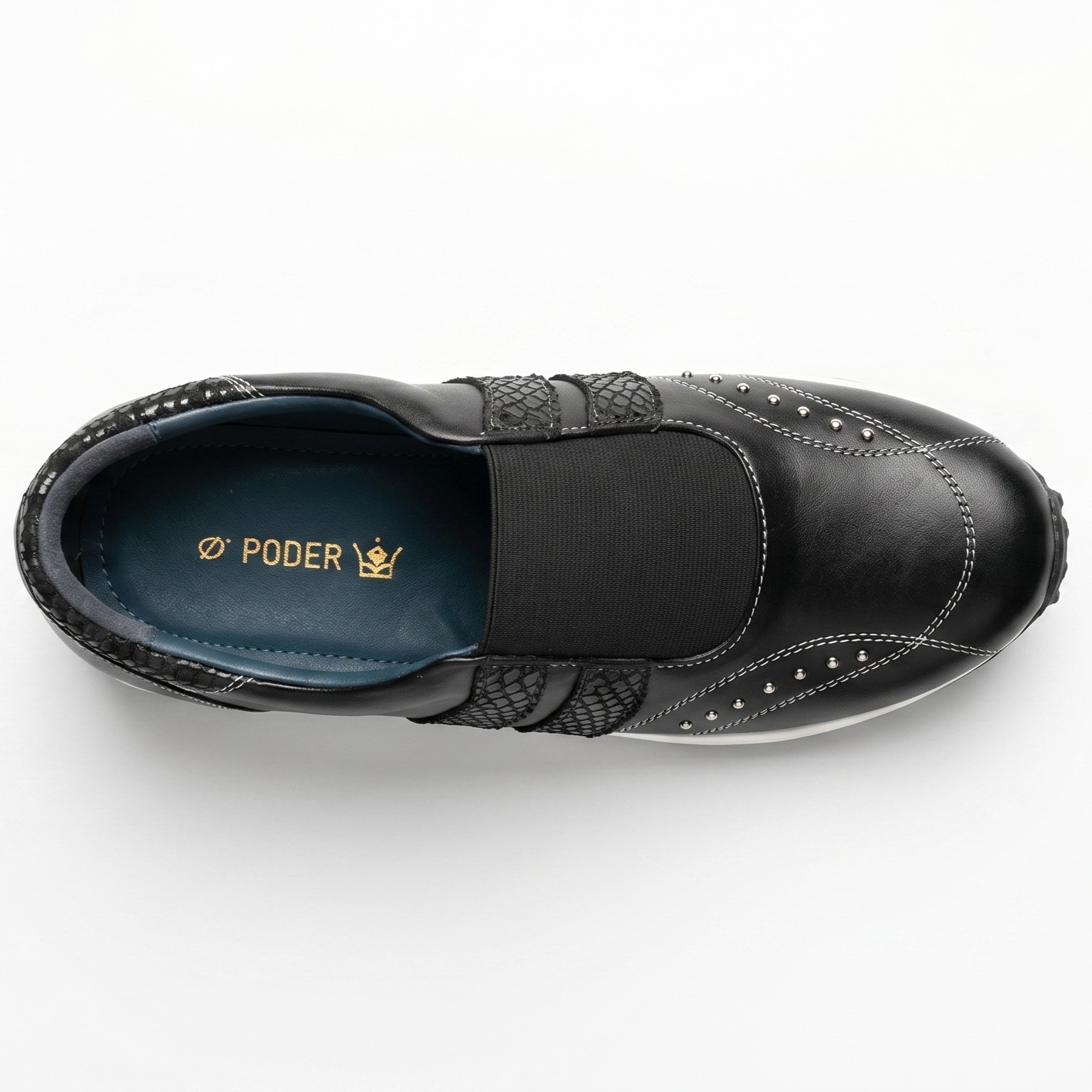 ZAPATILLA NEGRA, babuchas de cuero negro para mujer — D'Poder — miniatura 4